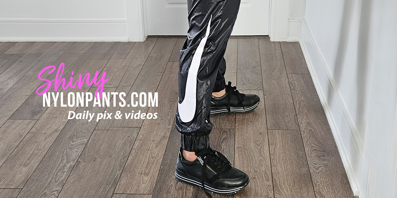 nylon shiny pants